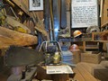 Loggers shack exhibit